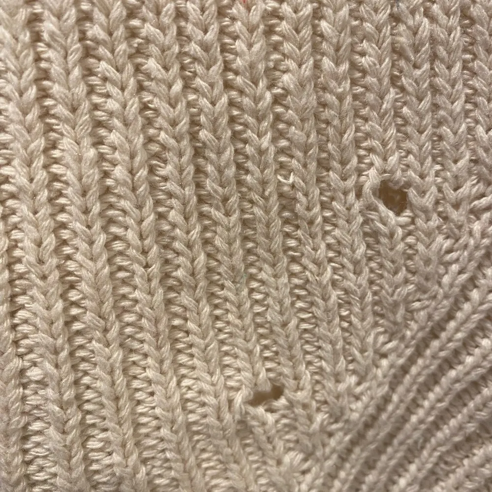 Favlux Cable Knit Mock Neck Balloon Sleeve Cropped Chunky Knit Sweater Eyelet - Image 4