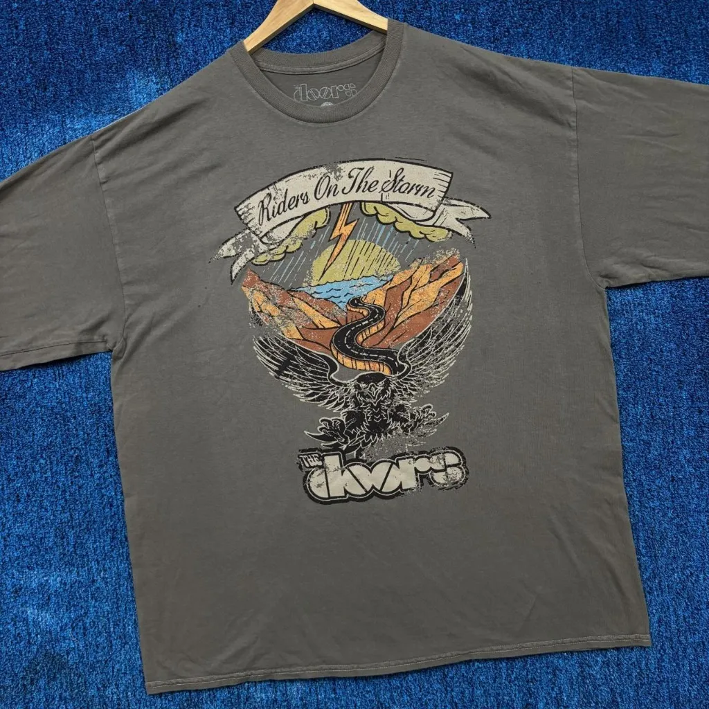 The Doors “Riders on the Storm” Album Long Sleeve Graphic T-Shirt Size S/M - Image 3