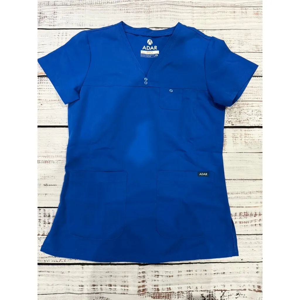 Adar Pro Women's Scrub Set XS Royal Blue V - Image 3