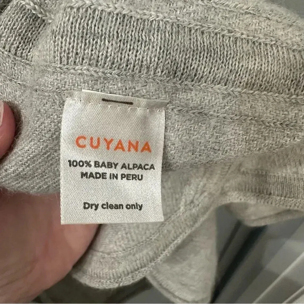 Cuyana Oversized Baby Alpaca Sweater in Grey Regular size - Image 5