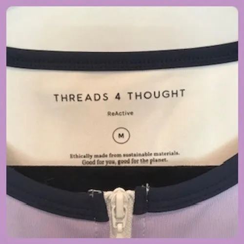 Threads‎ 4 Thought Dress Womens Medium Purple White Navy Athletic Active - Image 6