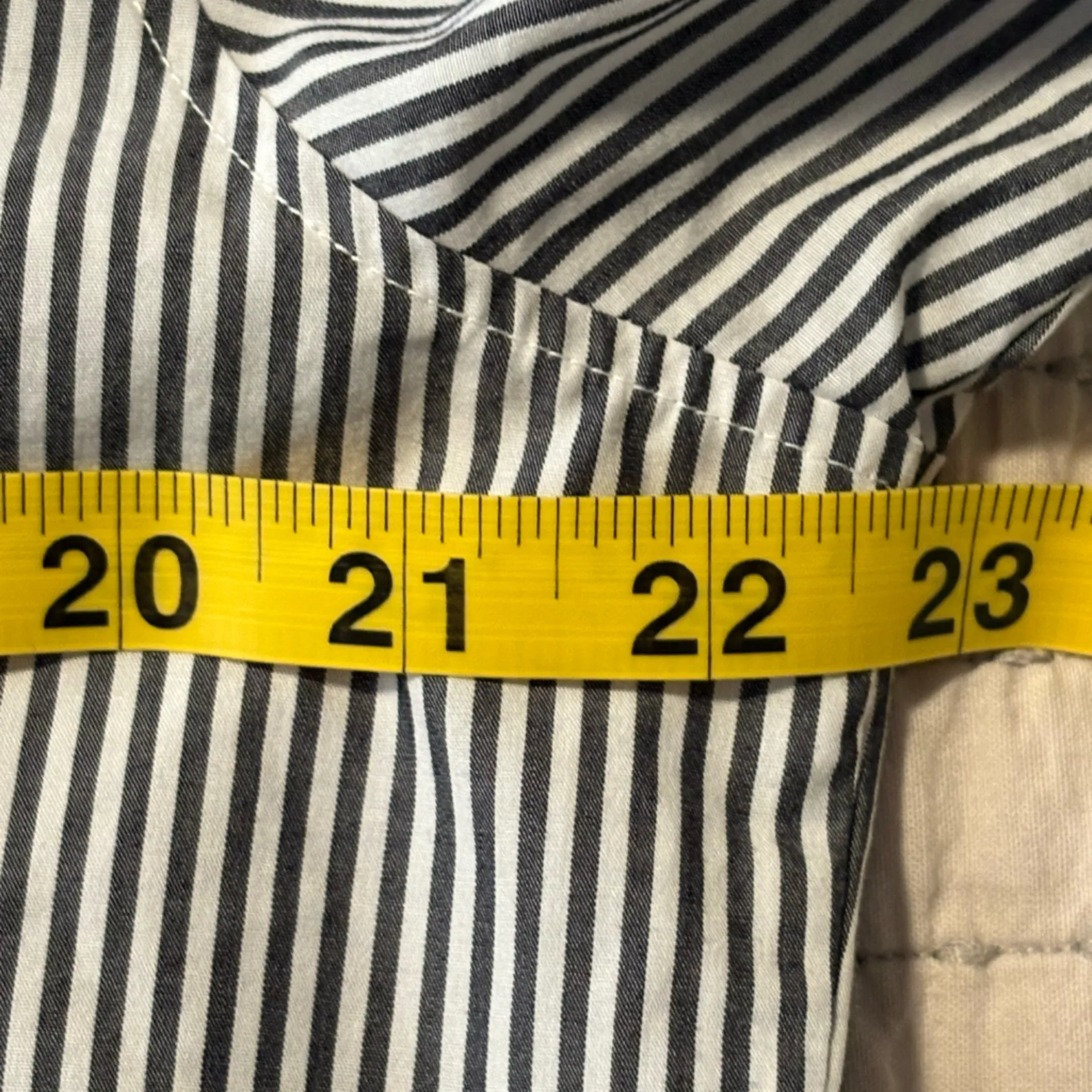 Uniqlo Grey and White Striped Tunic Blouse Oversized‎ Size Small EUC - Image 3