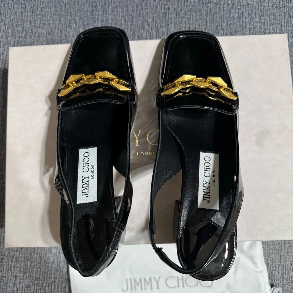 Jimmy Choo Diamond Tilda Sling Back 45 Pumps - Image 9