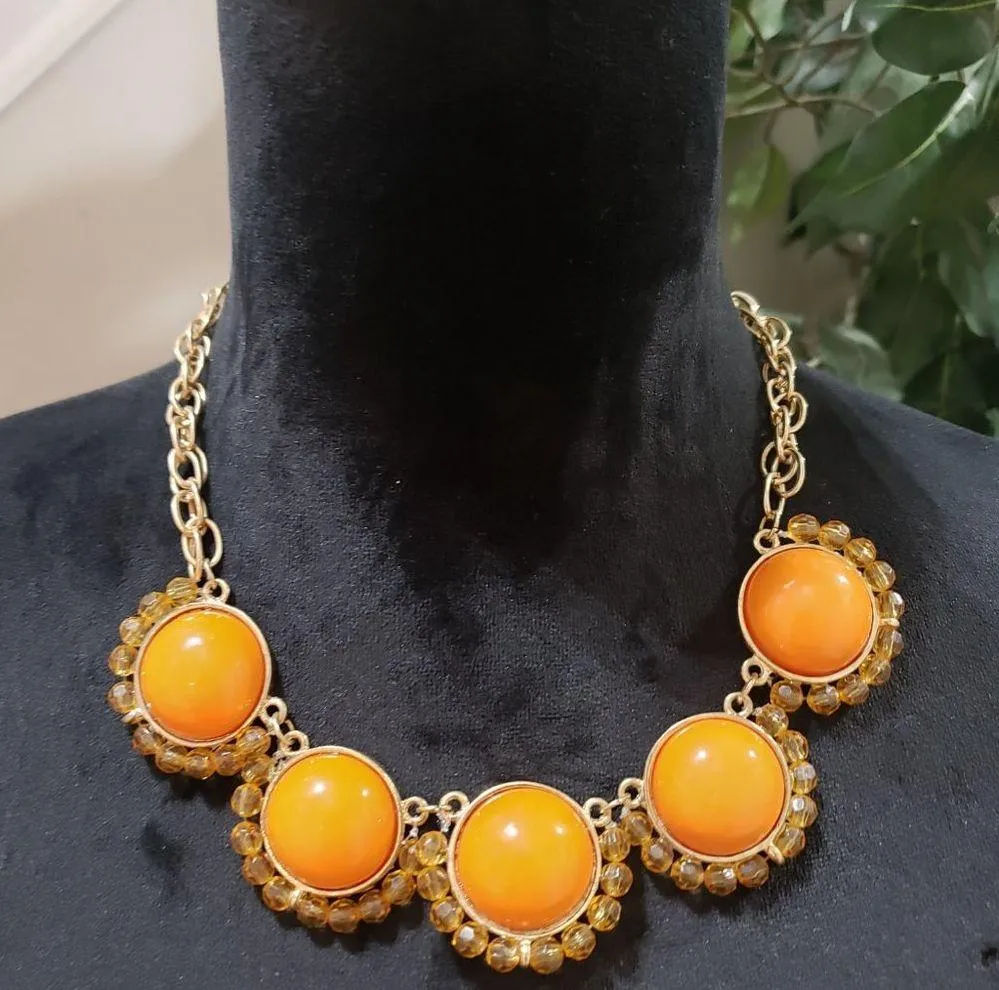 Versona Womens Fashion Elegant Sparkling Rhinestones Beaded Statement Necklace - Image 2