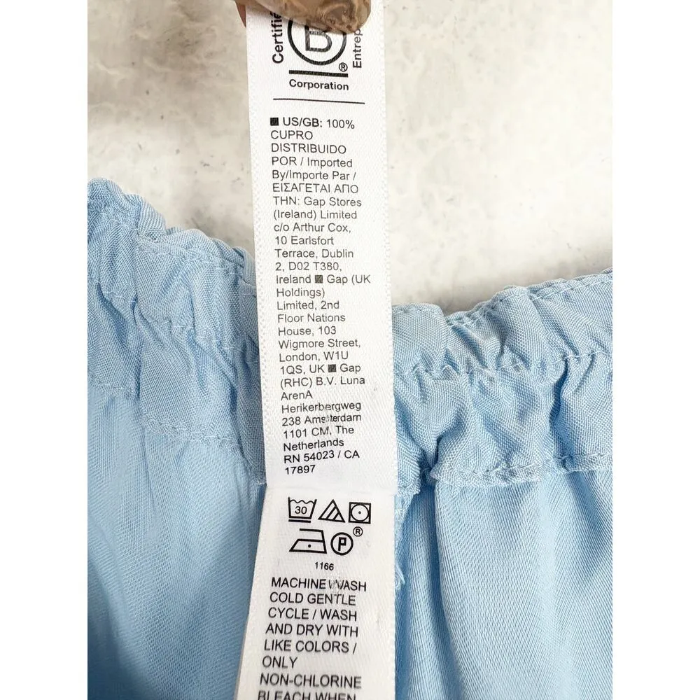 ATHLETA Calm Cool Romper Size Small Blue Satin Oversized Relaxed Boho - Image 6