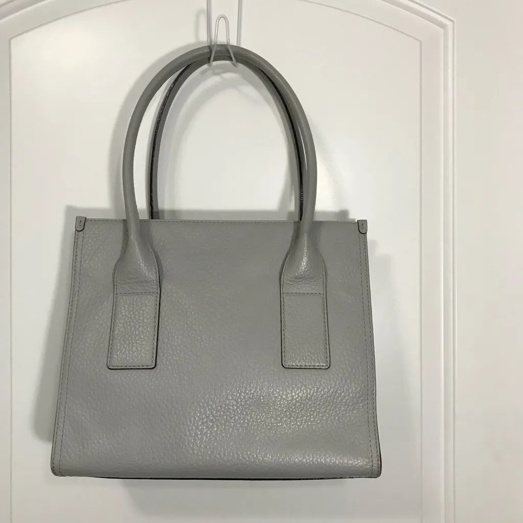 Kate Spade Southport Avenue Satchel Tote Top Handle Bag in Gray Pebbled Leather - Image 2