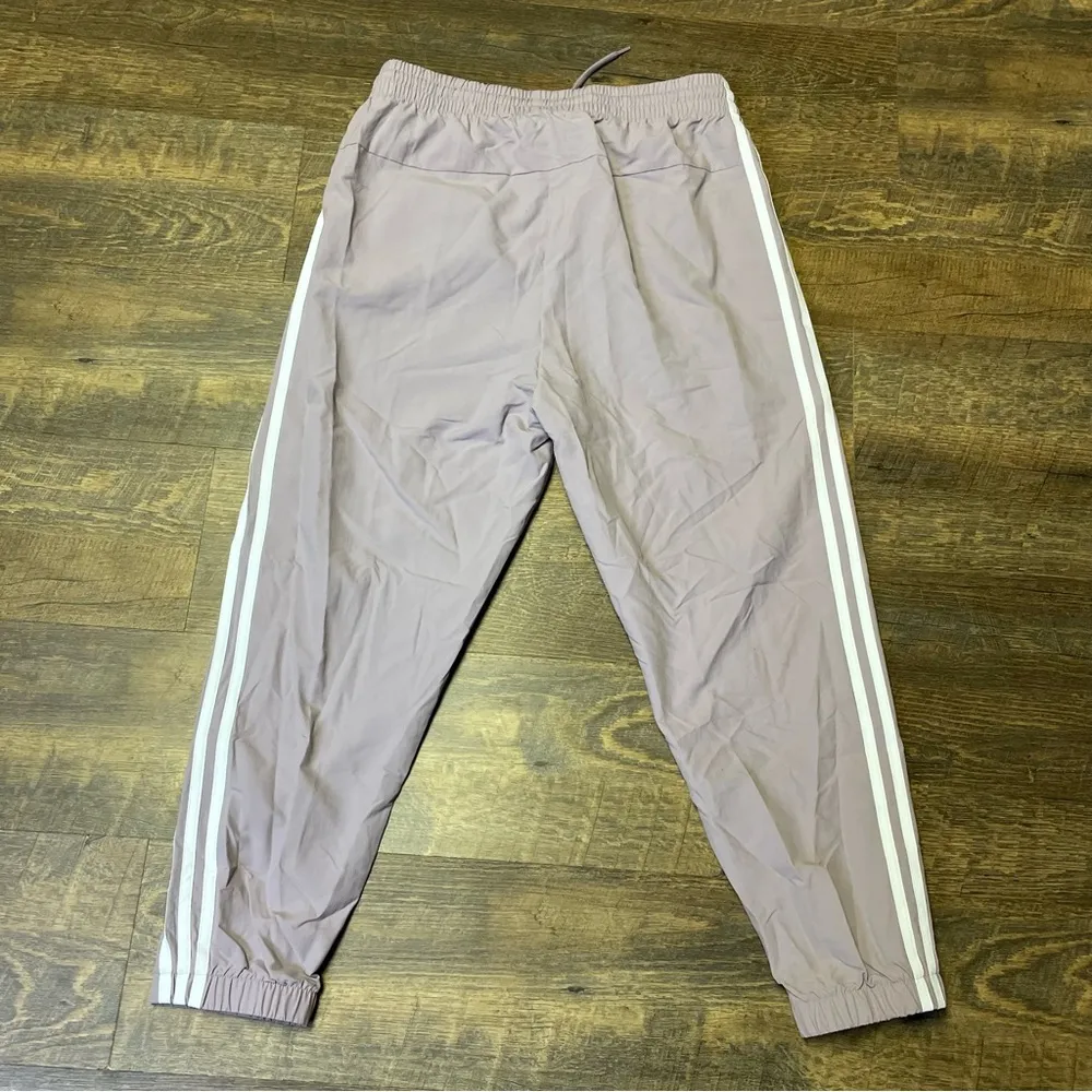 Adidas Womens Essentials 3-Stripes Woven 7/8 Pants IR6103 Medium Lavender Purple - Image 8