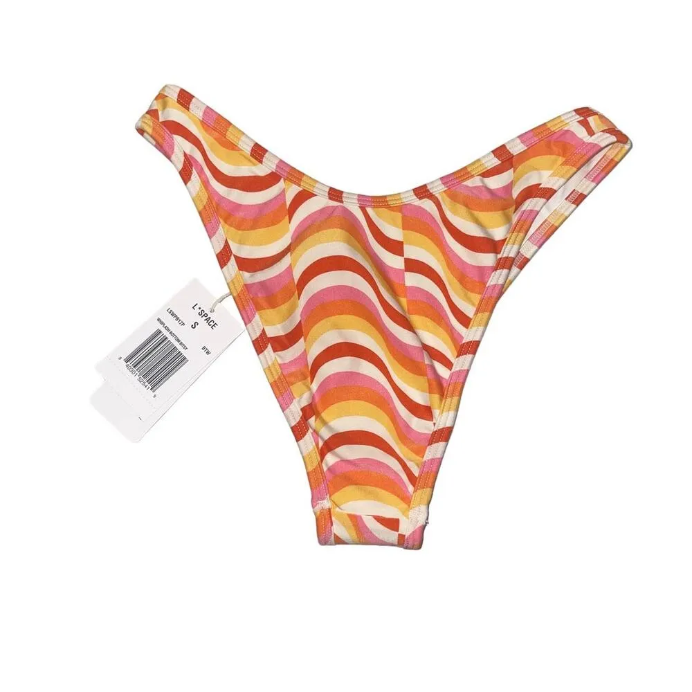 NWT! L*Space Eco Chic Econyl Whiplash Bikini Bottom - Size Small - Image 8