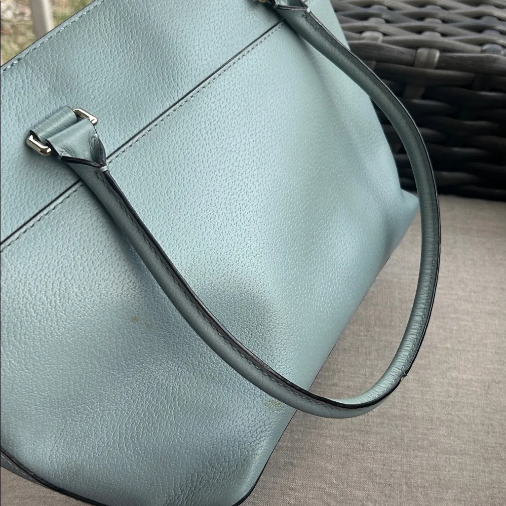 Kate Spade New York Grove Street blue green leather shoulder bag chic HTF - Image 4
