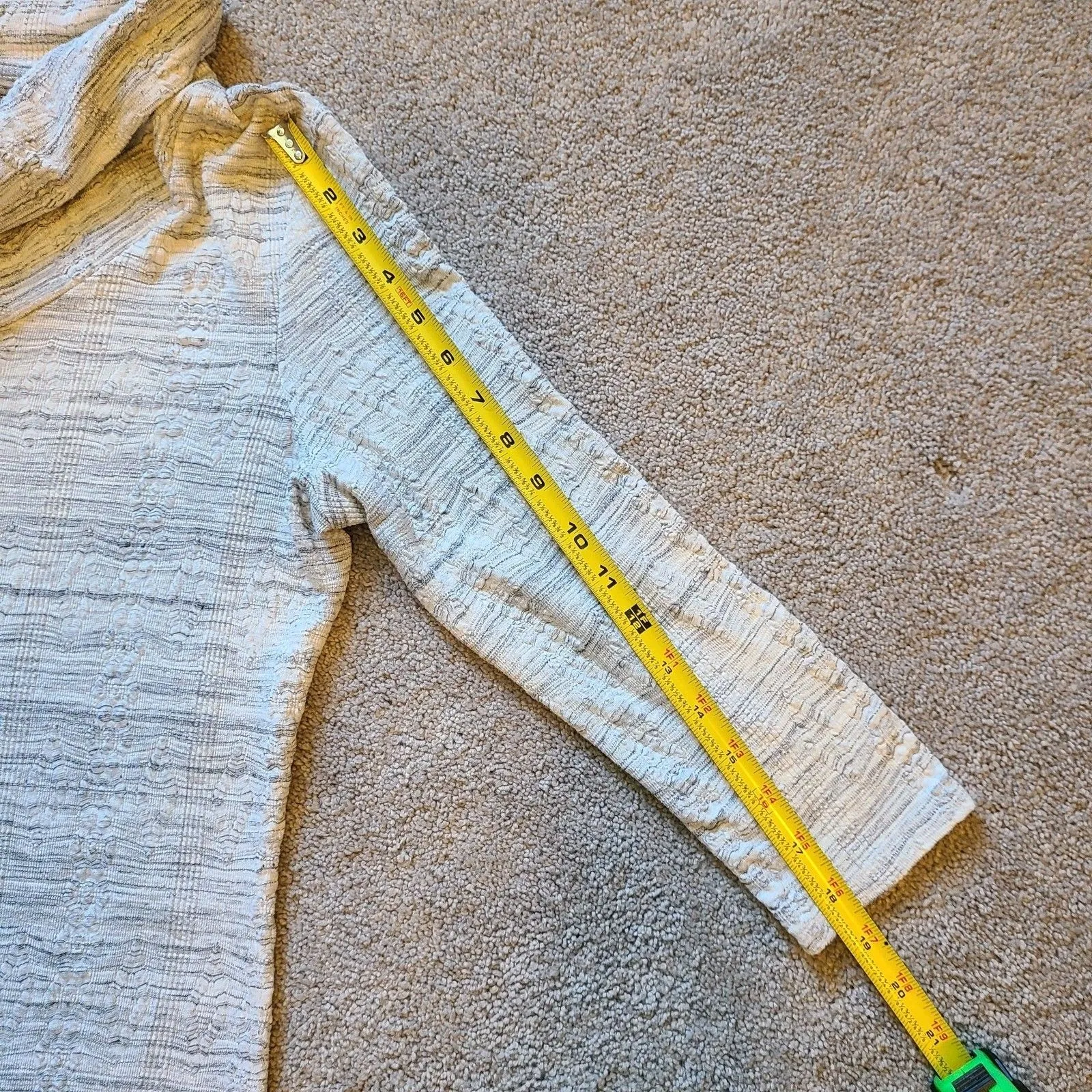 Anthropologie Saturday Sunday Dress Womens Med Gray Cowl Neck 3/4 Sleeve Tunic - Image 10