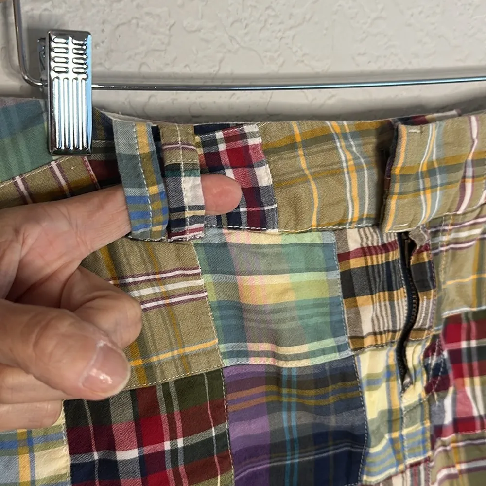 Tommy Hilfiger Madras Patchwork 90s Mini Skirt Preppy Cape Cod Summer Vacation - Image 4