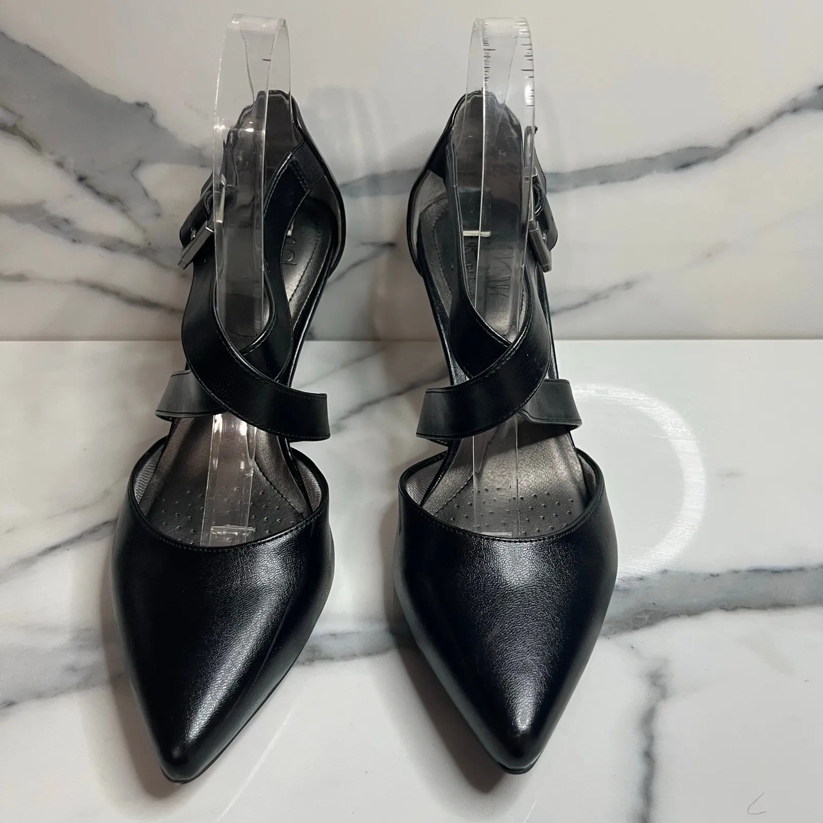 LifeStride Women's Black Faux Leather See This Shoes Sz 8.5 Minimalist Comfort - Image 2