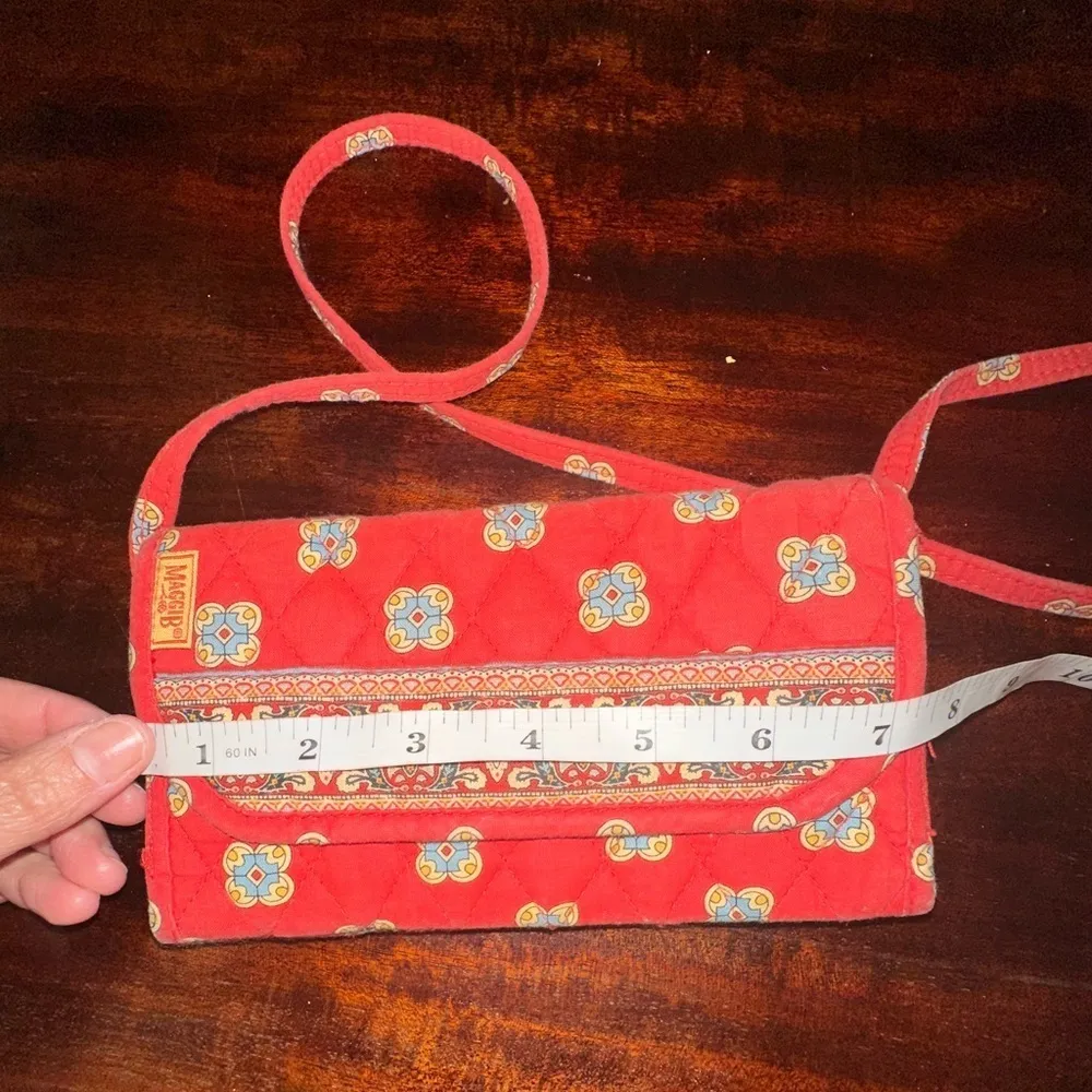 MAGGIB crossbody wallet/bag perfect for travels 
Red and yellow - Image 10