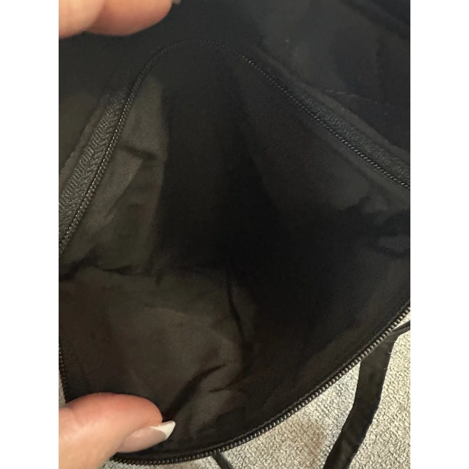 Hawaiian Queens Quilt Floral Embroidered Hand Stitched Zipper Crossbody Tote Bag Black - Image 9