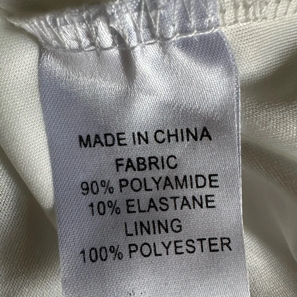 Elegant Lace Long Sleeve Dress in Cream (907) White - Image 14