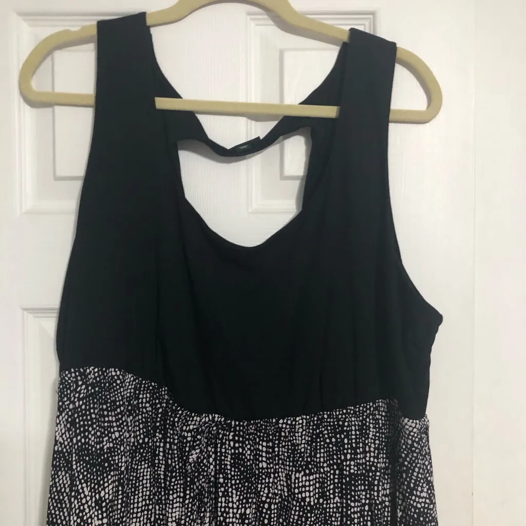 Torrid tank fit flare speckled dress torrid 3 fits size 22/24 3X‎  back cut out - Image 2