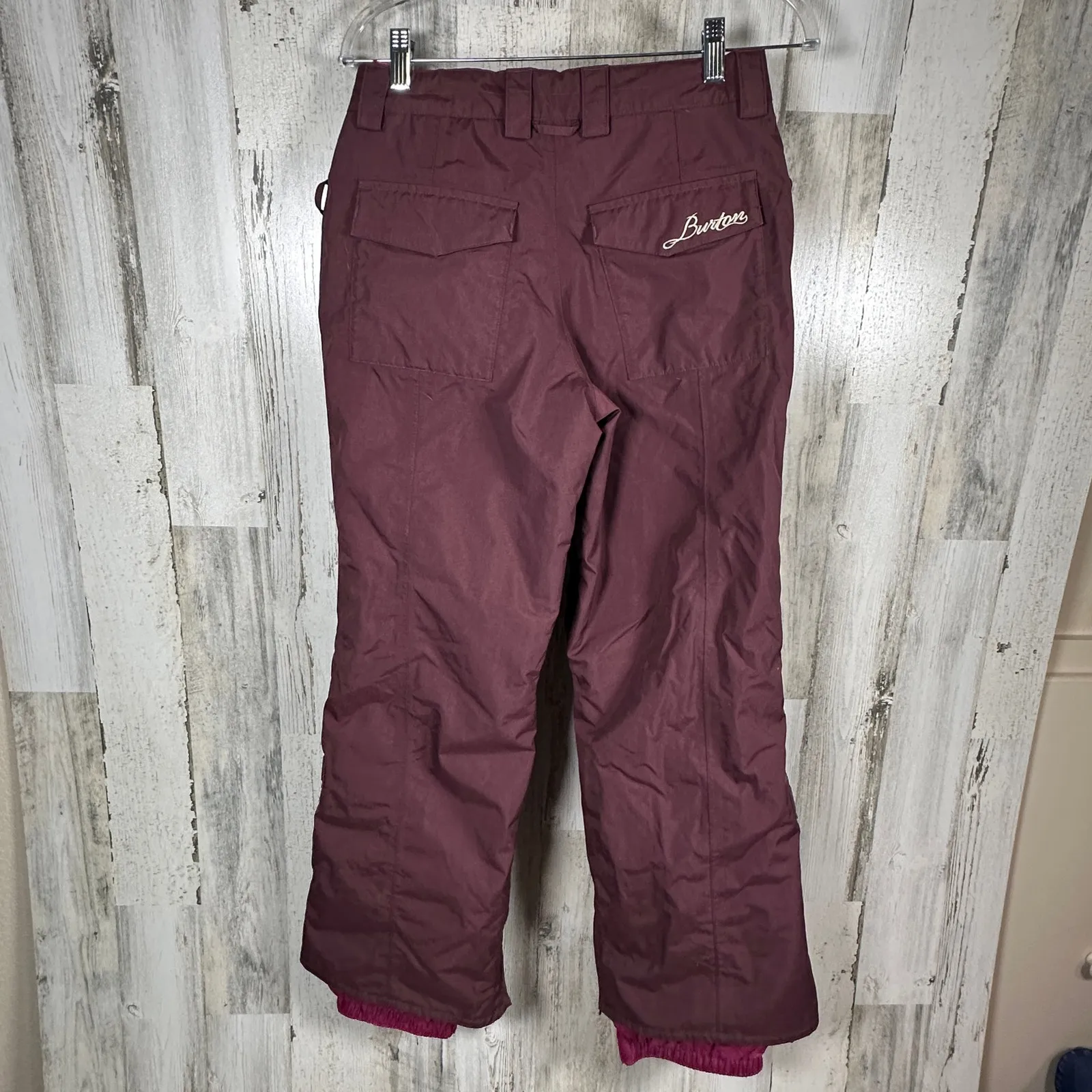 Burton Women’s Downtown Insulated Snow Pants – Burgundy – Size XS – MSRP $179 - Image 2