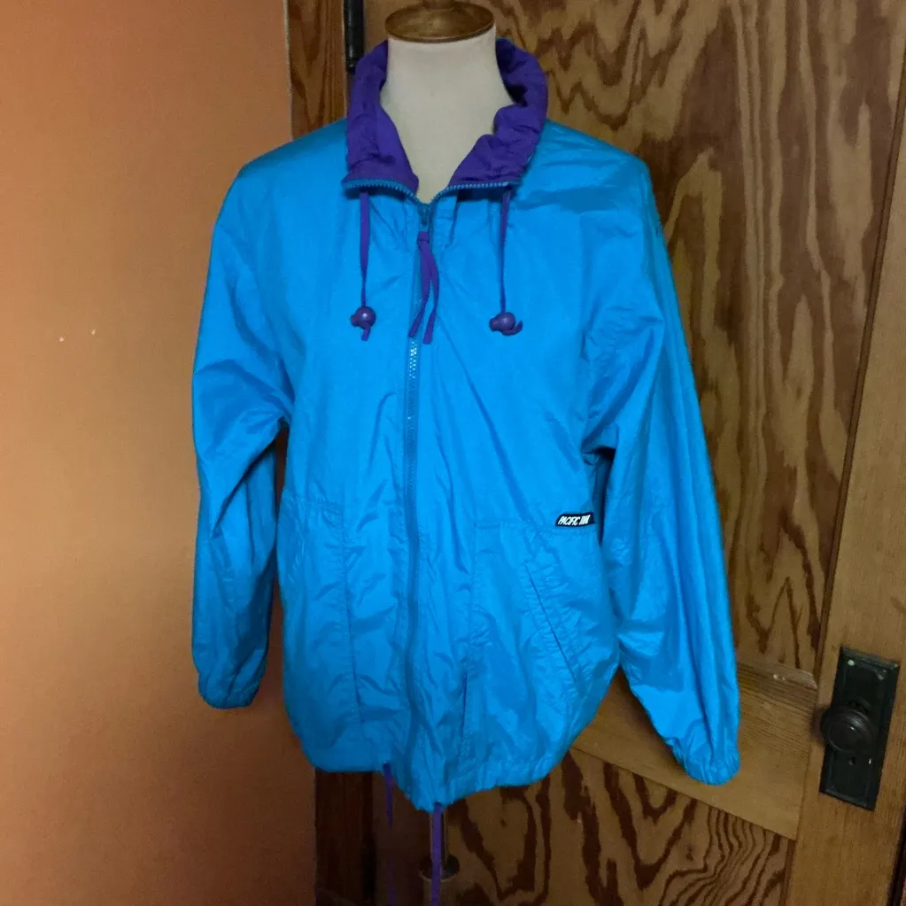 Vintage 90s Pacific Trail lightweight jacket Blue Size M - Image 9