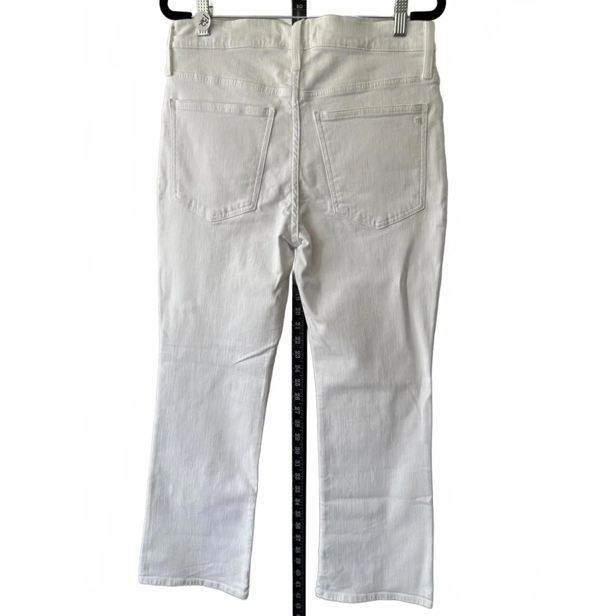 Madewell Kick Out Crop Jeans - White, Size Not Specified - Image 4