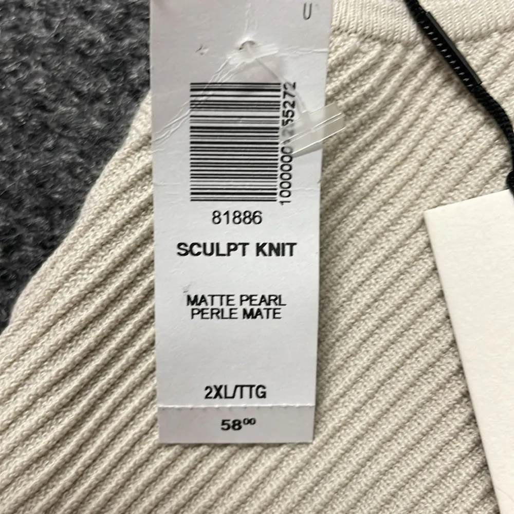 Babaton (Aritizia) Sculpt Knit Square neck Tank NWT Size 2X Matte Pearl Oatmeal - Image 3