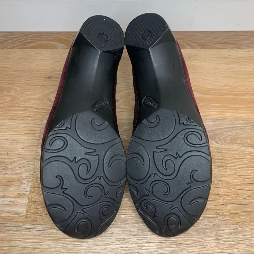 Wolky Namibia Wine Suede Upper Women’s Ankle Boots Size 10.5 - Image 9