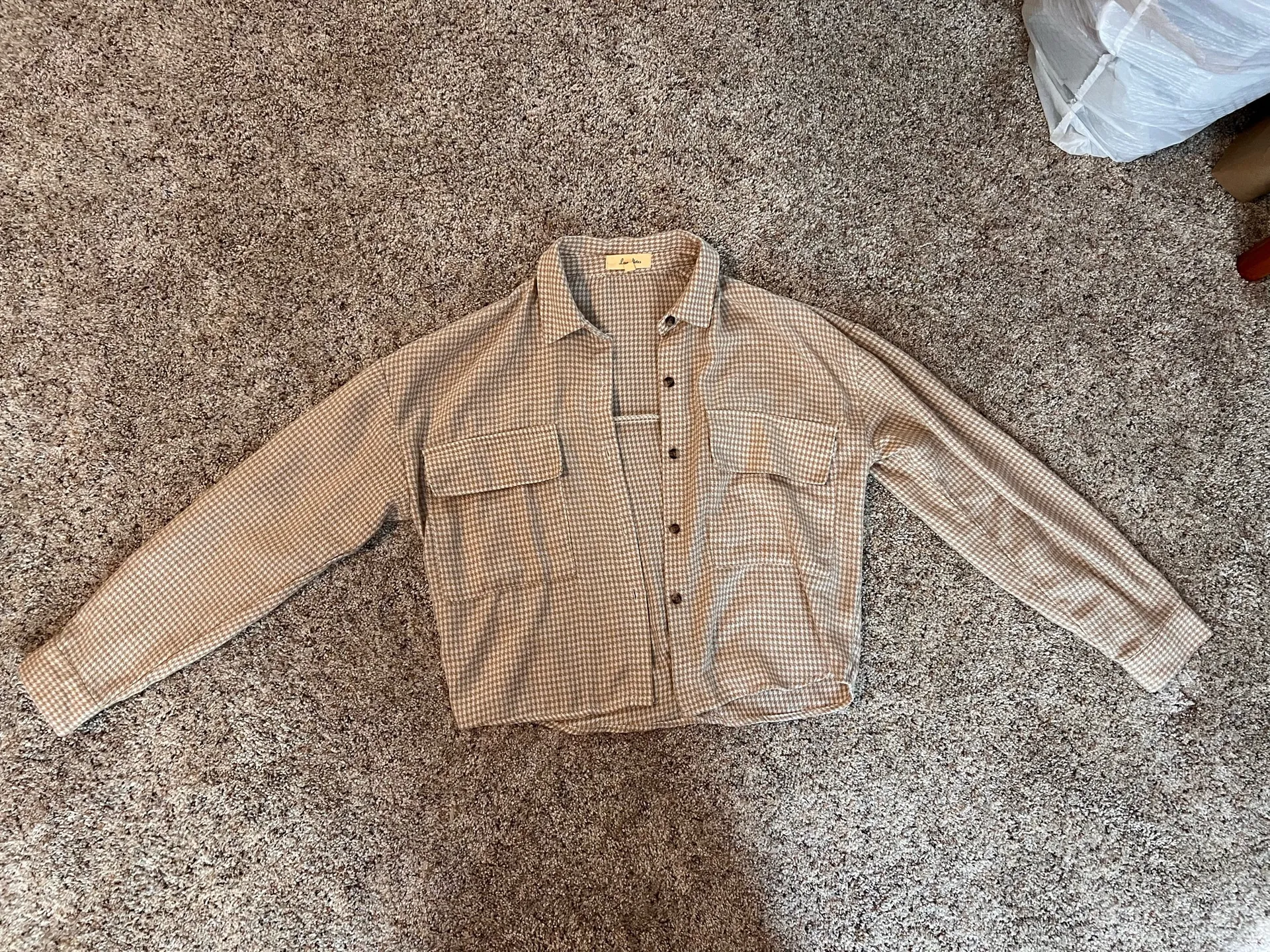 Houndstooth Shirt Brown - Image 3