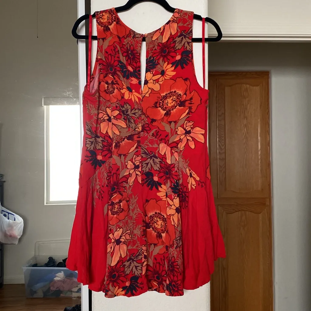 Free People Back Yard Party Mini Dress Tunic - Image 6