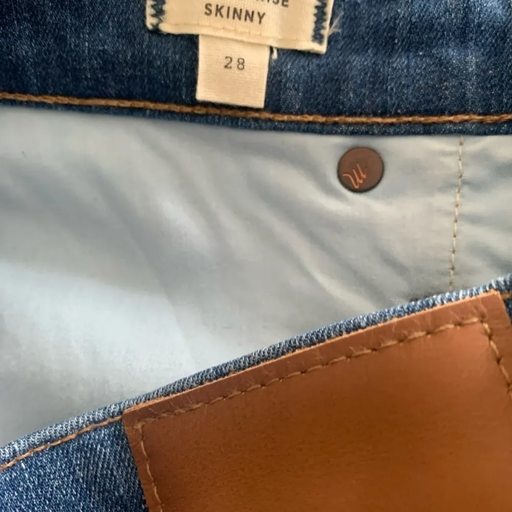 MADEWELL Raw Hem Hi Rise Skinny Jeans Style H6844 Size 28 - Image 10