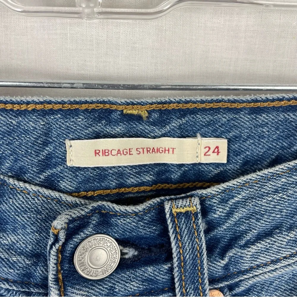 Levi's Ribcage Straight Jeans Size 24 - Image 7