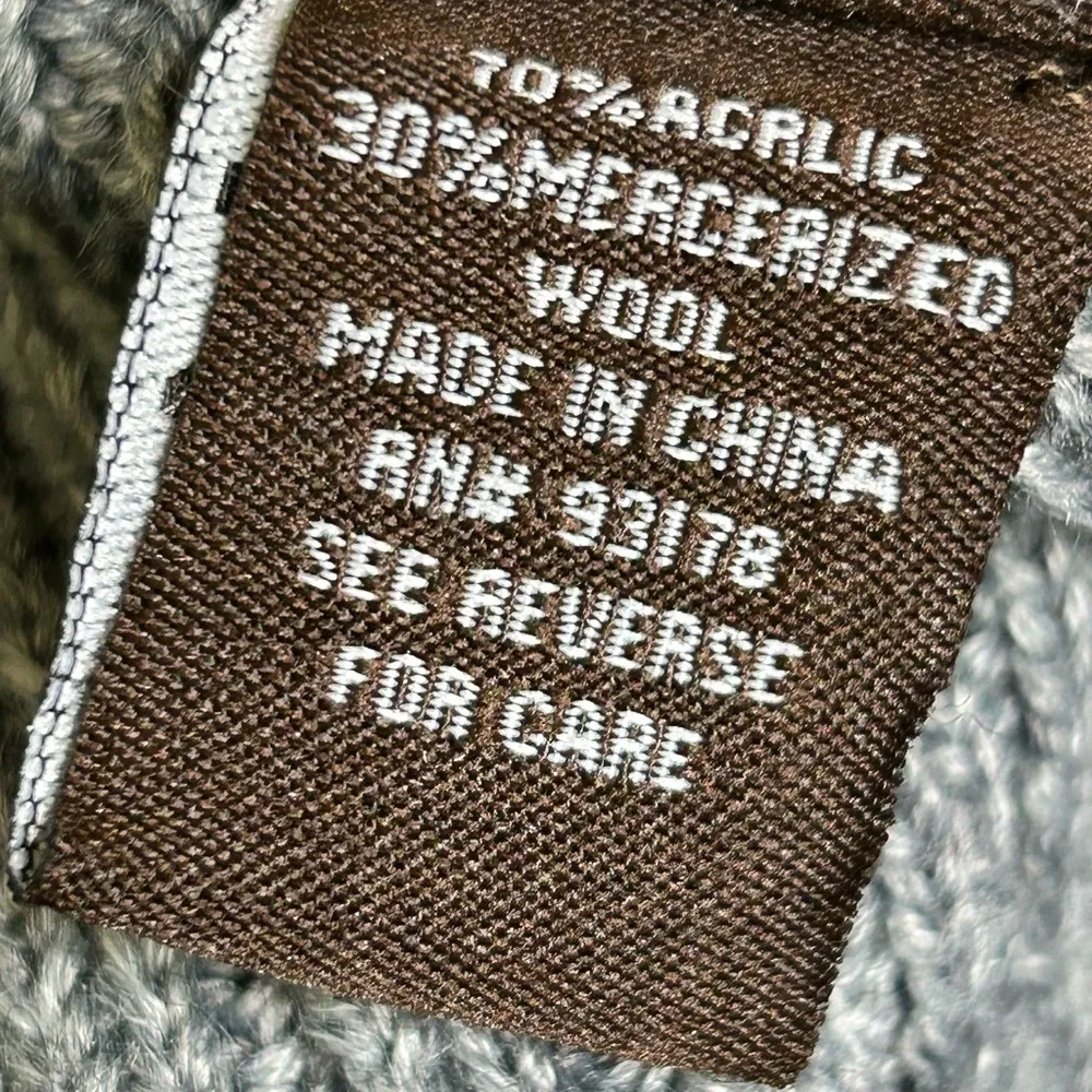 Adrienne Vittadini eyelet cowlneck sweater short sleeve mercerized wool Large - Image 6