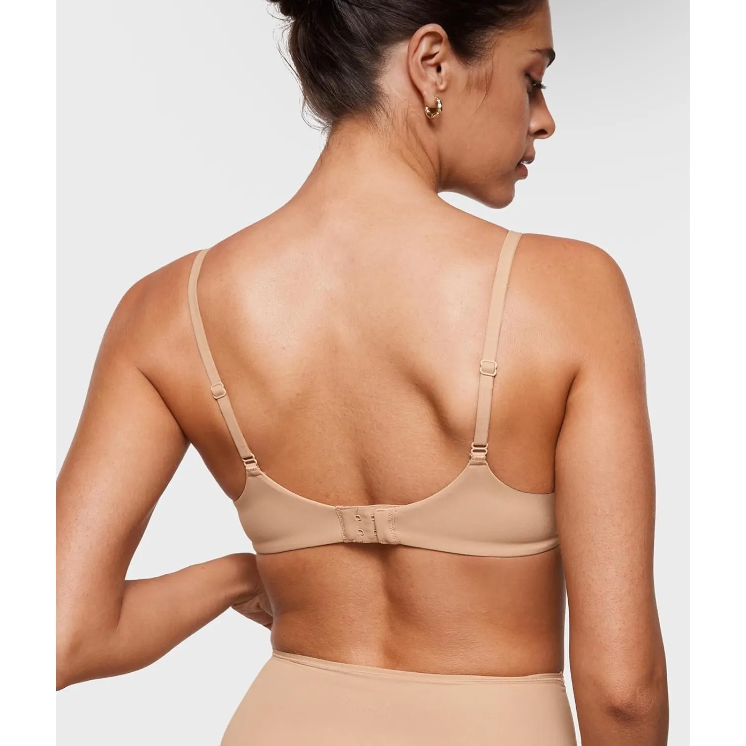NWT INLYRIC Womens Unlined Scoop Bra Warm Beige Nude Size 34A Underwire Tan - Image 2