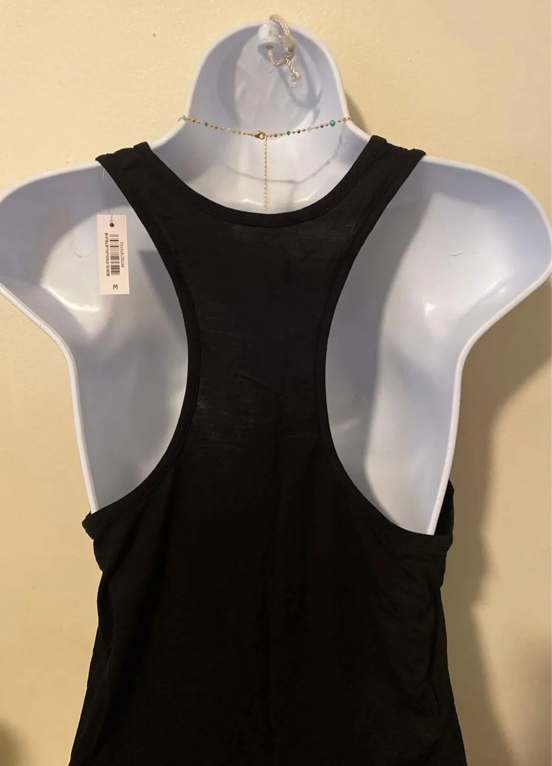 Adore Me Black Solid Tank Racerback  Size Medium - Image 3