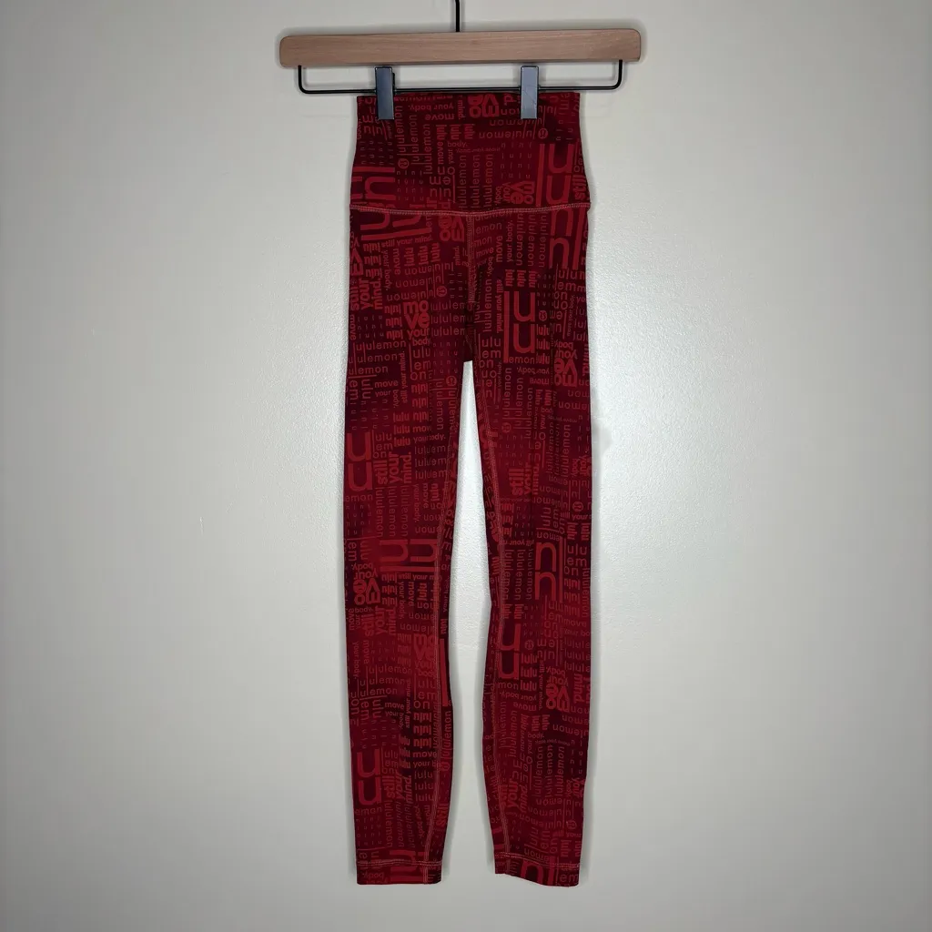 Lululemon Wunder Train Contour Fit High Rise Tight 25” in Lululemon Ombré Red - Image 3