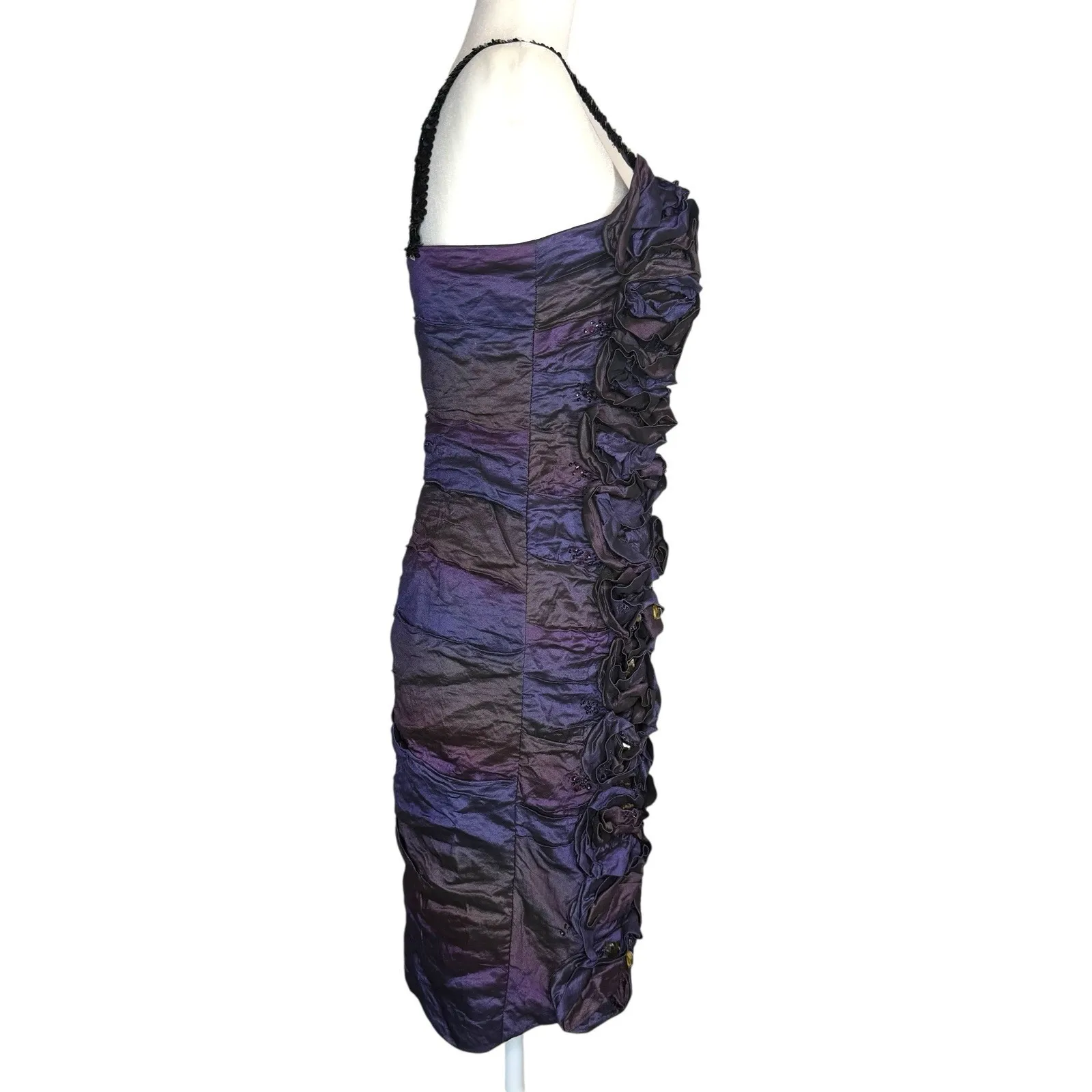 Alberto Makali Dress 8 Ombre Beaded Mini Cocktail Evening Fairy Grunge‎ Y2K $653 - Image 7