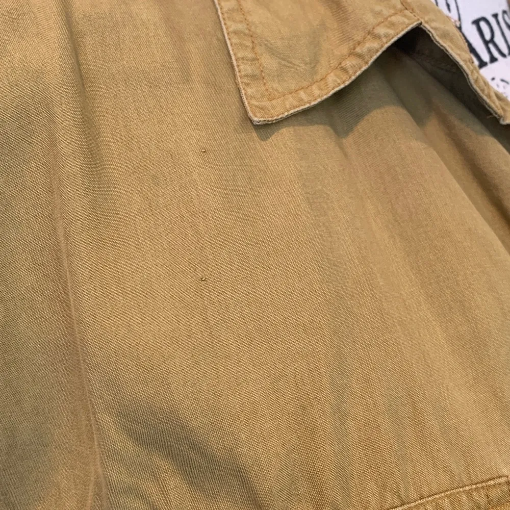 Vintage 80s Sophisticates by Jonathan Martin Mustard Silk Shirt Women’s Medium - Image 8