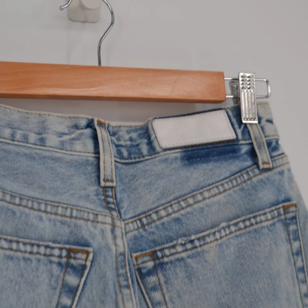 Re/Done 90s High Rise Loose Jeans Vintage Playa Destroy Rip Light Wash Blue 25 - Image 8