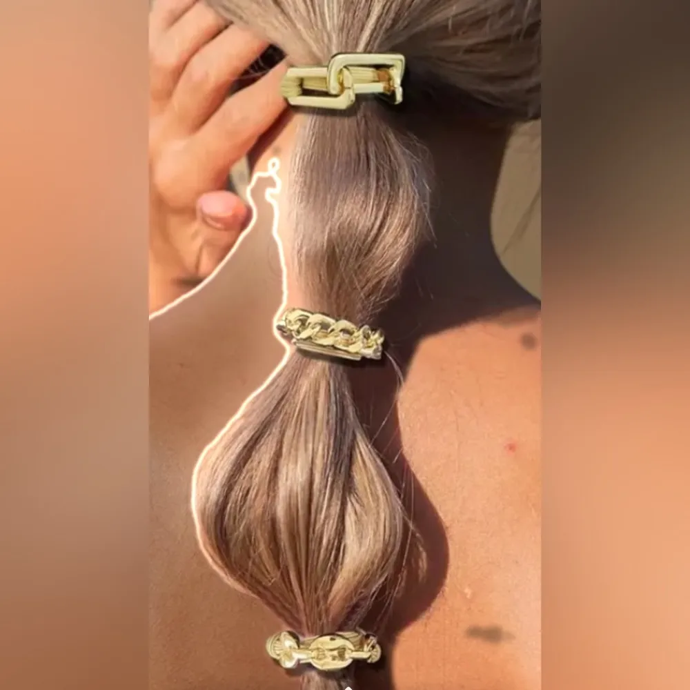 3PCS Vintage Elegant Alloy Hair Bows Set - Image 2