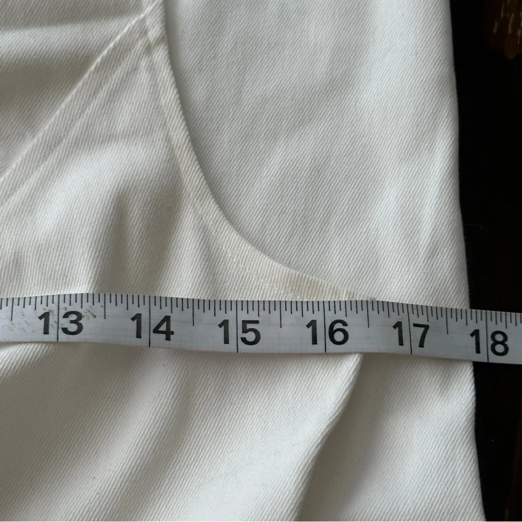 Tuckernuck Hyacinth House white sleeveless denim midi dress S - Image 11