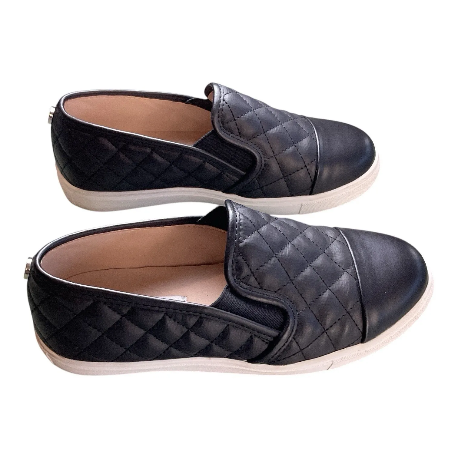 Steve Madden Zaander Quilted Slip‎ on Leather Flocked Fashion Sneaker Women's 6 - Image 3