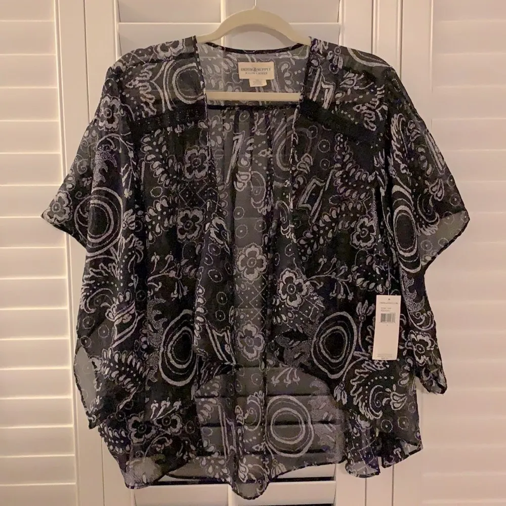 Ralph Lauren Denim & Supply Bohemian Top L Blue Size L - Image 4