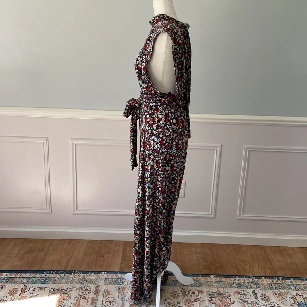 Free People Vibe Check One Piece Black Ditsy Shell Size Medium Boho - Image 7