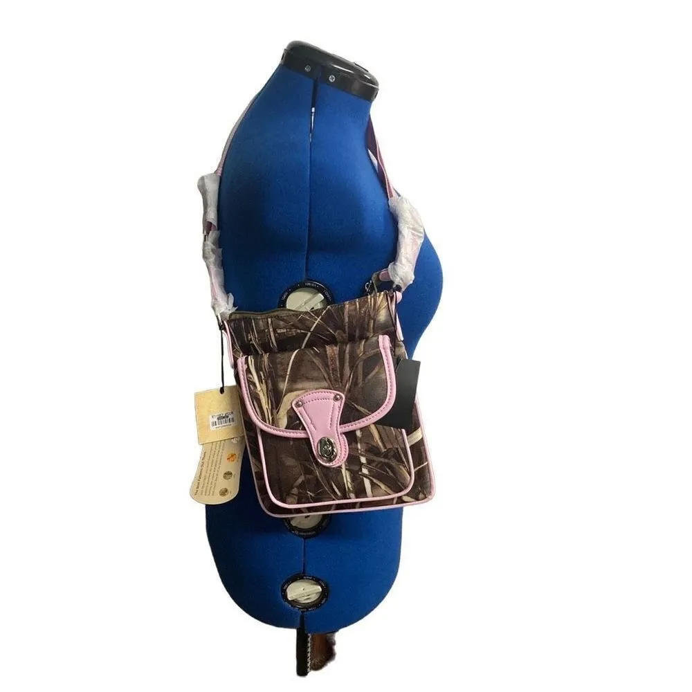 REALTREE Women’s Camo Pink & Brown Crossbody & Concealed‎ Carry With Dust Bag - Image 2