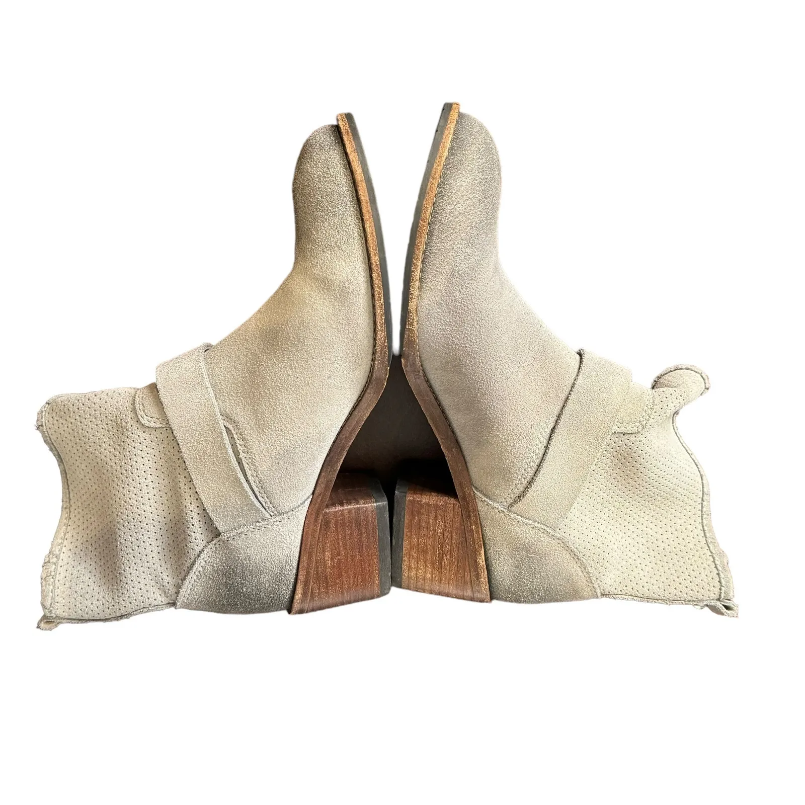 Donald J Pliner Women's Boots Ankle‎ Suede Adjustable Buckle Strap Pull On 6.5 - Image 3