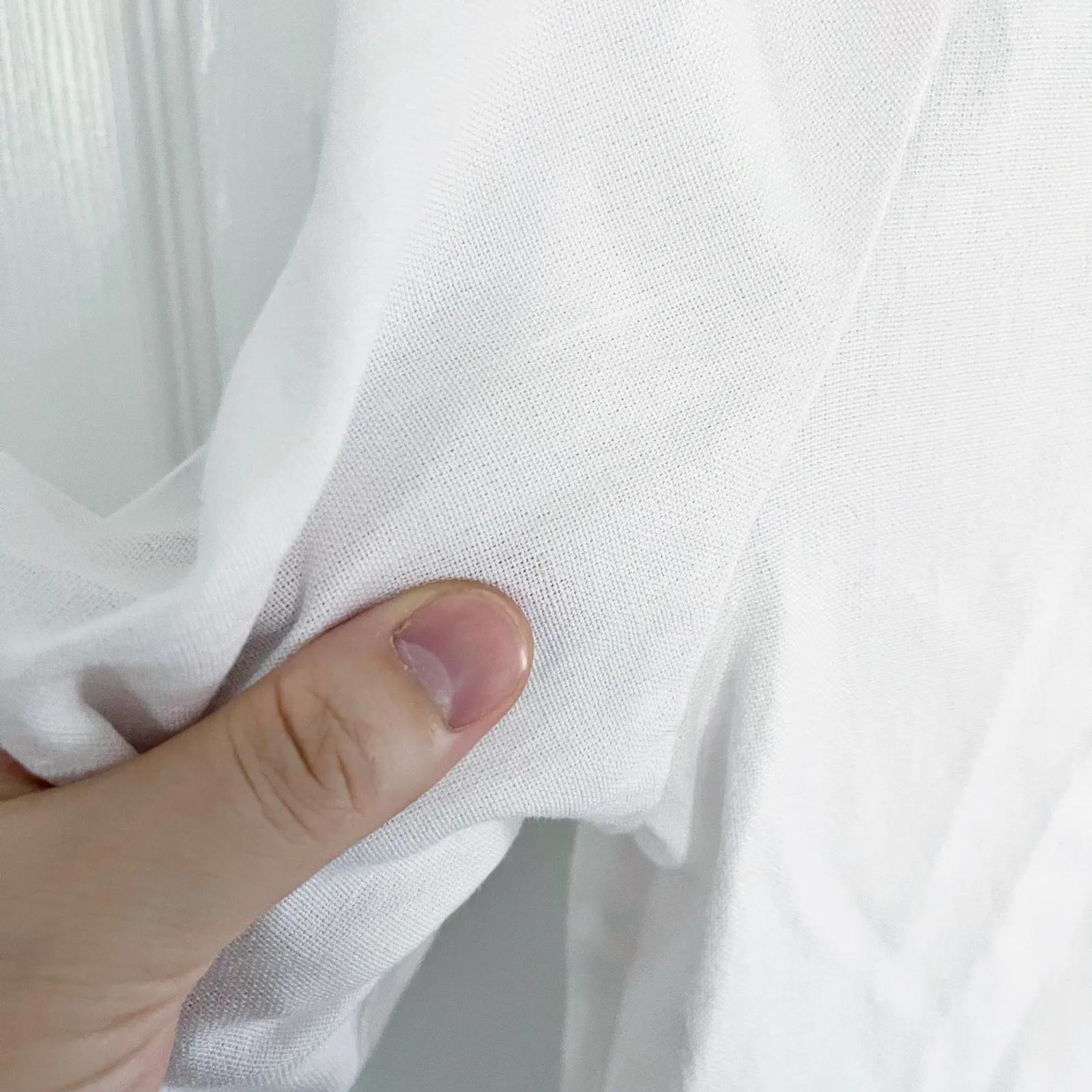 Here. Casual Resort Wear Textured Button Down Top White Size 12 - Image 5