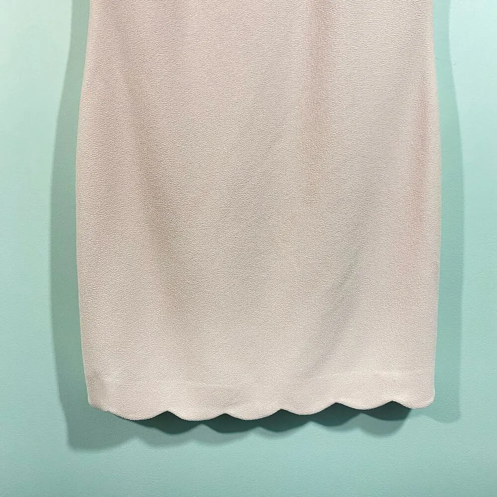 Karl Lagerfeld Women's Blush Pink Pearl Neckline Short Sleeve Dress - Image 4