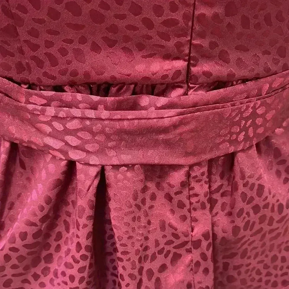 Plum Purple Leopard Print Wrap Top - Image 7