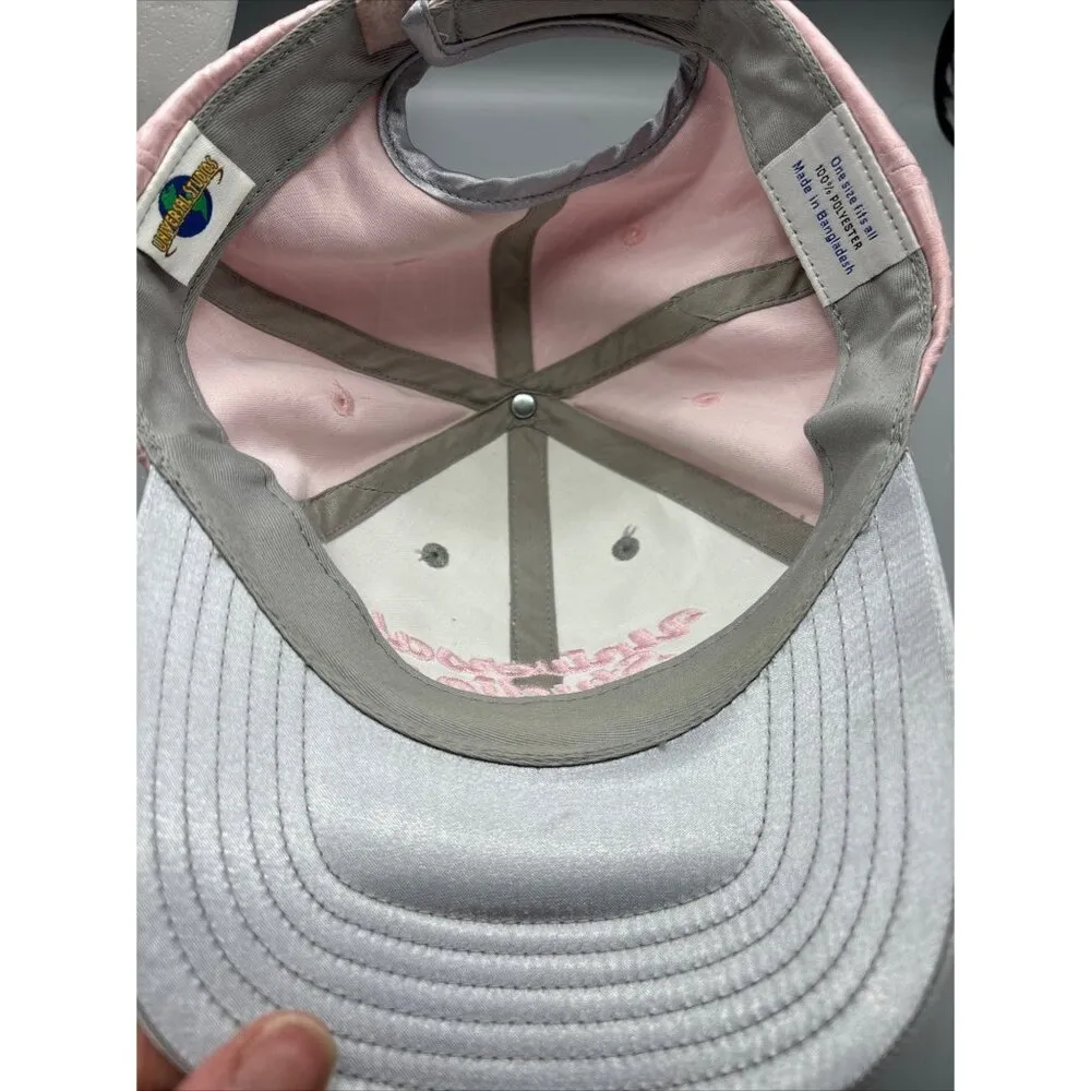 Universal Studios Pink‎ & Gray Baseball Cap Adjustable Adult One Size - Image 4