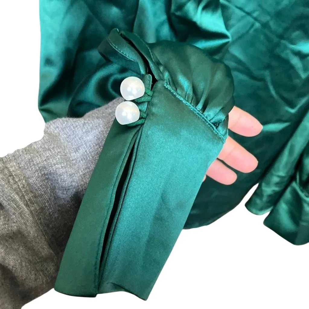 Merrit off the shoulder Christmas green Blouse 1XL NEW #756 Size 1X - Image 4