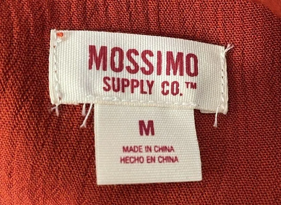 Mossimo Cold Shoulder Ruffle Top Orange Size M - Image 5