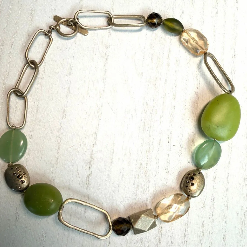 Sigrid Olsen Signed Artisan Mixed Stone Necklace - Image 2